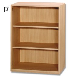 Effect Office Range Low Bookcase Beech 780