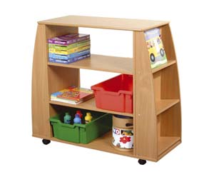 beech shelving book unit