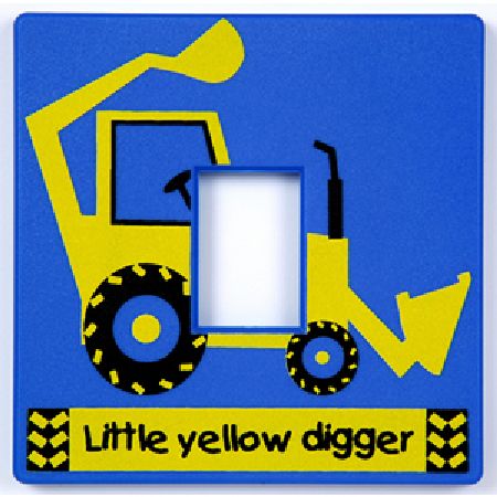 Little Yellow Digger Light Switch Cover