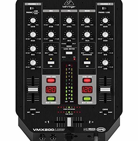 Behringer VMX200USB 2 Channel DJ Pro Mixer