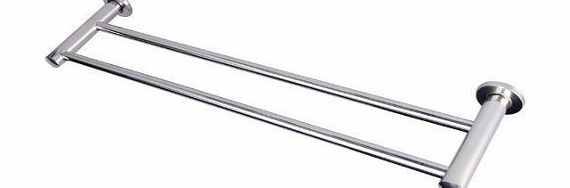 BEIYI 13.12.02 Towel Rail Rack Chrome Polished Stainless Steel Double Bar