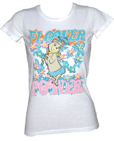 Flower Power Ladies Cindy Bear T-Shirt from Bejeweled