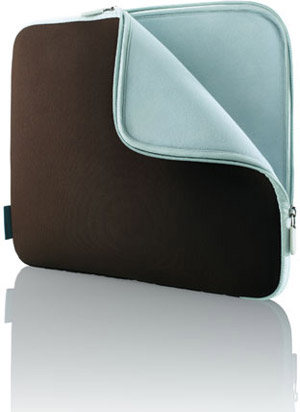 belkin 17 Notebook Sleeve - Neoprene - Chocolate/Tourmaline