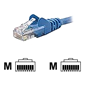 Belkin Cat6 Snagless STP Patch Cable (Blue) 0.5m