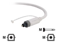 Belkin Pure AV Digital Optical Cable with Mini Adapter - digital audio cable (optical) - SPDIF - 1.8 m