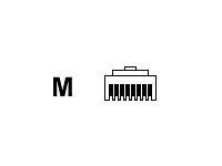 RJ45 MODULAR CONNECTOR 50 PACK CLEAR