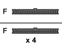 Belkin SCSI internal cable 50 pin IDC female 50 pin IDC female 0.6 m