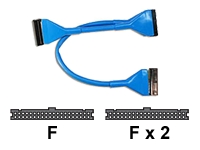 Belkin Ultra ATA 133 Round IDE Ribbon Cable - Blue 18