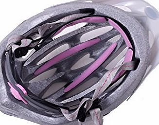 Bell  LADIES CYCLE BIKE HELMET VELA SILVER DOTS FUSION SPORT 50-57cm XMAS PRESENT