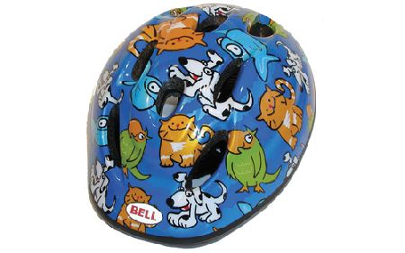 Bell Zoom Kids Helmet Blue Animals