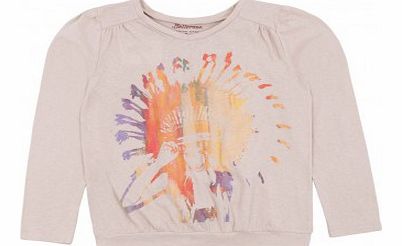 Vilan Indian T-shirt Beige pink `2 years,3