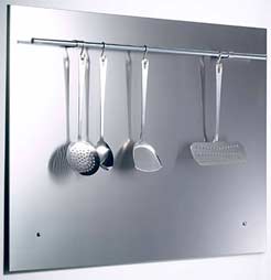 Belling 90cm Splashback With Utensil Holder For