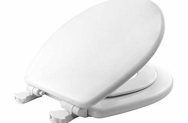 Bemis 4250ELT Orlando Next Step STA-TITE Moulded Wood Child/ Adult Toilet Seat with STA-TITE Silentium Smart Lift Plastic Hinges - White