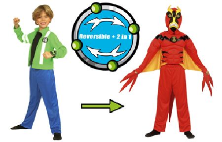 ben 10 Alien Force 2 in 1 Deluxe Reversible Costume