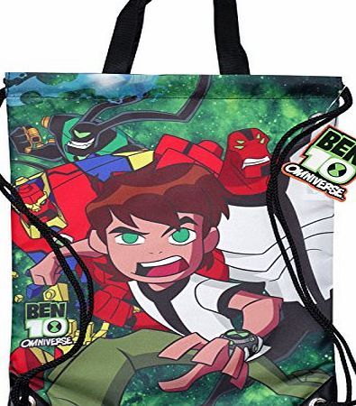 Ben 10 Boys School Drawstring PE Swim Bag Backpack Rucksack Kids Childrens Toy