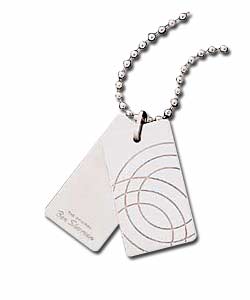 Chrome Dog Tag Pendant