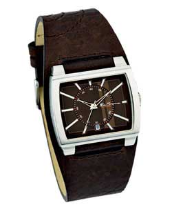 Ben Sherman Gents Brown Leather Cuff Watch