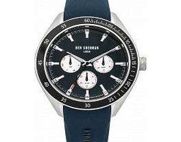 Ben Sherman Mens All Blue Silicone Strap Watch