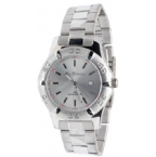 Mens Light Face Bracelet Watch Silver