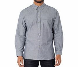 Washed blue pure cotton shirt