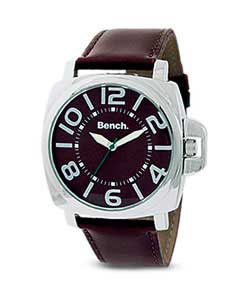 Gents Leather Strap Retro Watch