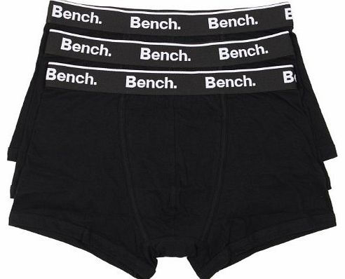 Bench Keddie 3 Pack Boxer Short Trunks Black - M (33-35in)