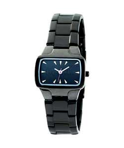 Ladies Black Stainless Steel Watch