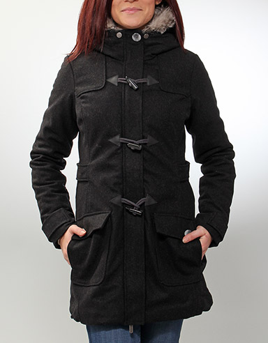 Duffler Wool Parka - Black