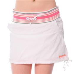 Ladies Rib Waist Skirt - White