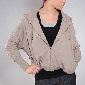 Tucker Zip hoody - Brown