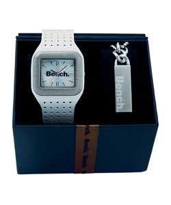 bench Ladies White Strap Watch Gift Set