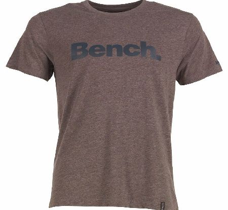 Mens Crew Neck Chest Logo T-Shirt Grey Marl