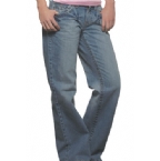 Womens Victoria Crinkle Jean Light Wash