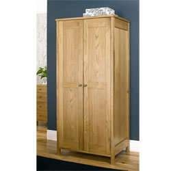 Designs - Newhaven Oak 2 Door Wardrobe