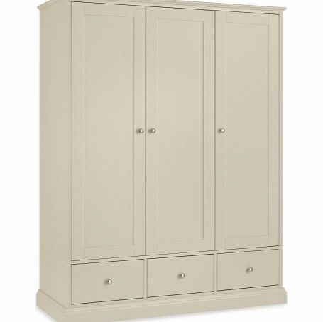 Bentley Designs Ashby Tripple Wardrobe In Cotton