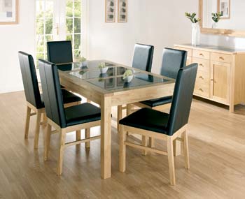 Atlanta Natural Extending Dining Set with