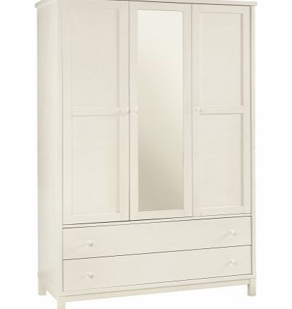 Bentley Designs Atlanta Tripple Wardrobe In White