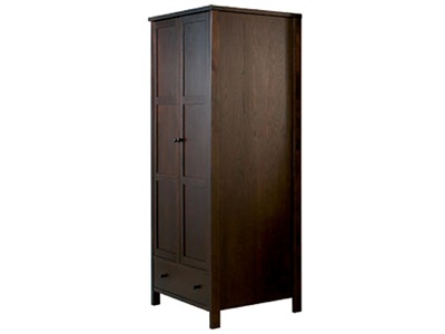 Bentley Designs Atlantis Dark Double Wardrobe Small Single