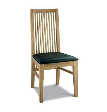 Atlantis Natural 9 Slat Dining Chairs (pair)