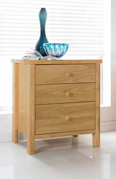 Bentley Designs Atlantis Pale Oak Bedside Table