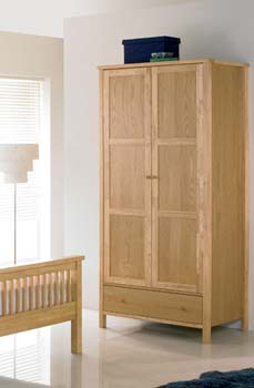 Bentley Designs Atlantis Pale Oak Two Door Wardrobe