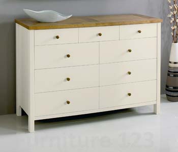 Bentley Designs Atlantis Two Tone 6 3 Drawer Chest