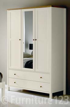 Bentley Designs Atlantis Two Tone Triple Wardrobe