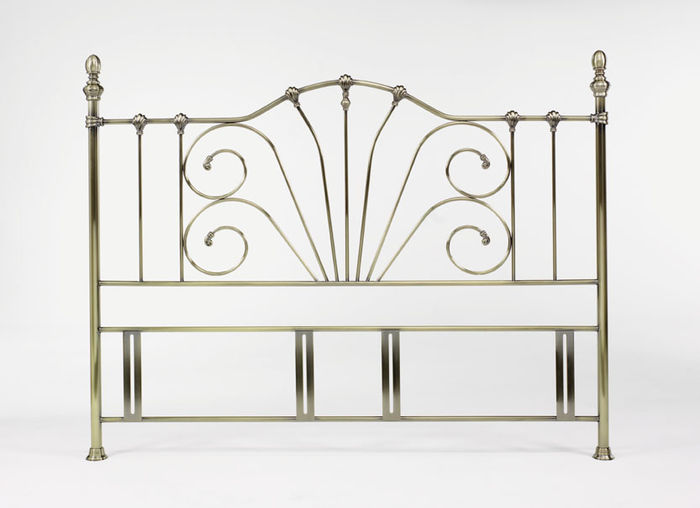 Bentley Designs Beds Rebecca 6ft Super Kingsize Antique Brass Headboard