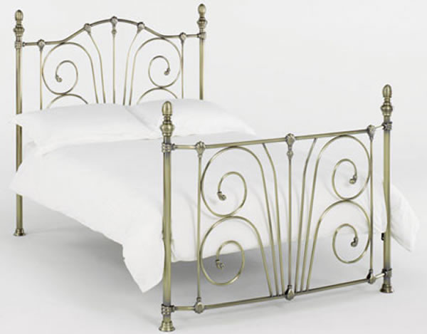 Bentley Rebecca Antique Metal Bedstead, Double,