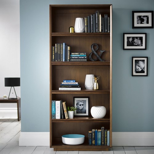 Bentley Designs City Walnut Wide Bookcase