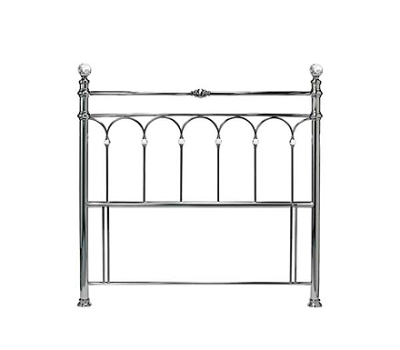 Bentley Designs Clearance - Krystal Kingsize Headboard in Nickel