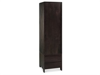 Bentley Designs Domino Single Wardrobe Walnut