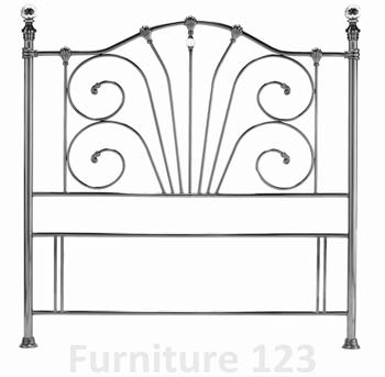 Bentley Designs Francesca Headboard in Nickel