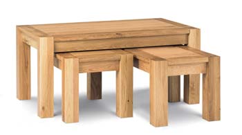 Lyon Oak Nest of Coffee Tables